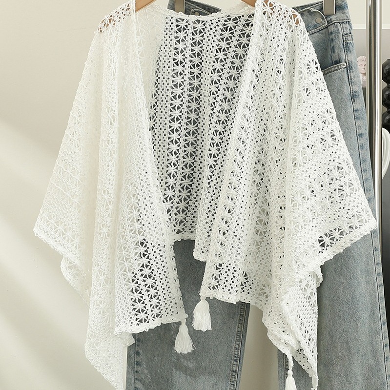 Vintage Strickjacke Mit Fransen Im Ethno Stil Für Damen_voghion.com