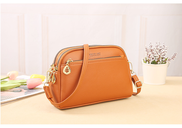 Ladies Shoulder Bag New Versatile Fashion Simple Messenger Bag Mini Phone Bag_voghion.com