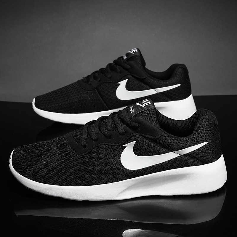 Sports Shoes Men's Shoes 2024 Summer Mesh Running Shoes Casual Shoes Men's Soft Sole Shock-Absorbing Breathable Lightweight Running Shoes