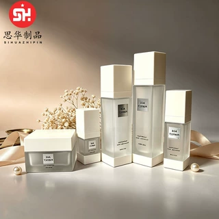 定制玻璃套装瓶15ml100ml水乳液瓶精华液喷雾瓶粉底液瓶30g膏霜瓶