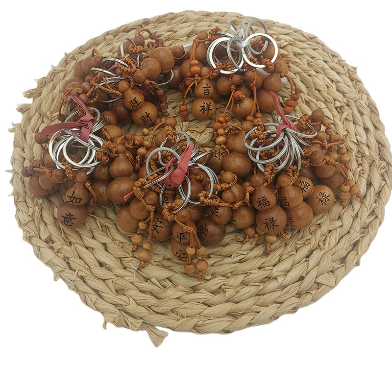 A2324 Fu Lu PING Una calabaza llavero polipasto llavero colgante PING An Ruyi saludos 2 yuanes tienda