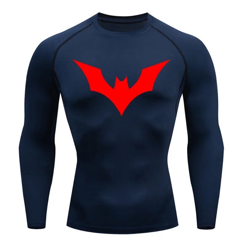 Men's Compression Shirt Fitness Superhero Sports Running Long Sleeve T-Shirt Quick Dry Breathable New Sports Top Men's Compression Shirt Fitness Superhero Sports Running Long Sleeve T-Shirt Quick Dry Breathable New Sports Top