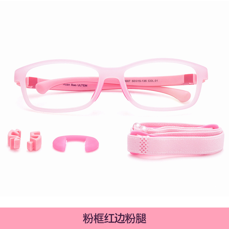 Marco Rosa borde rojo pierna rosa