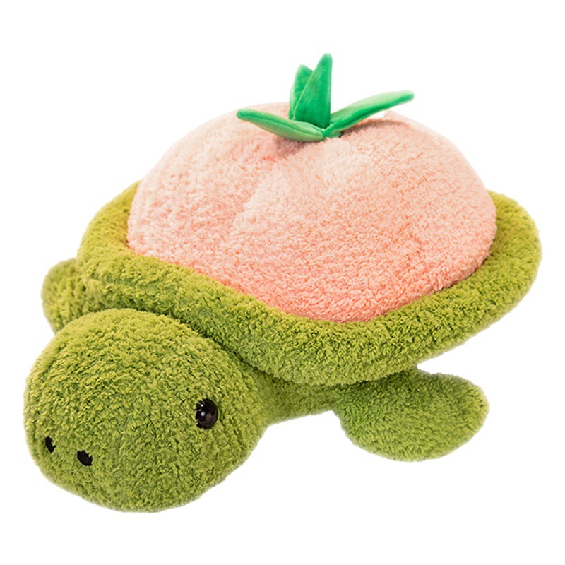 Piña tortuga muñeca verde piel tortuga muñeca tortuga almohada niña muñeca de trapo niños Linda pequeña tortuga de peluche de juguete