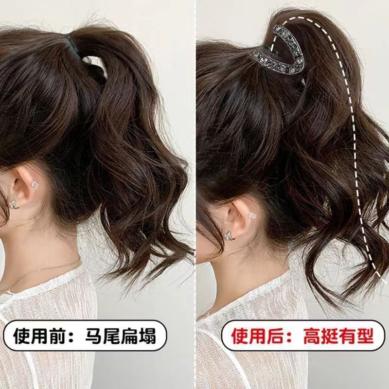 枪黑V形中号抓夹高马尾固定神器鲨鱼夹丸子头扎发发夹女发卡女|undefined