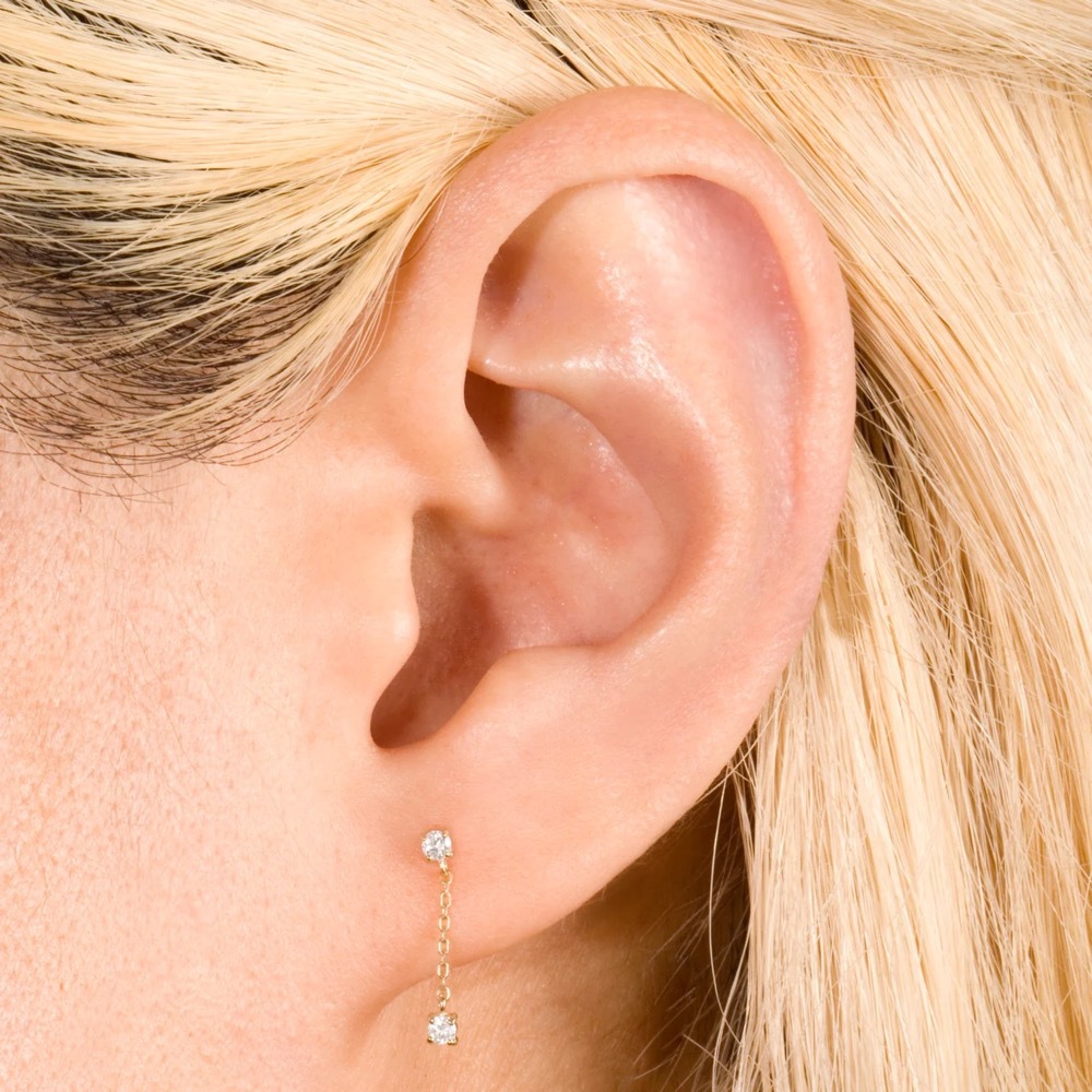 Popularni piercing nokti za kosti uha, ženske spajalice s cirkonom, vijci za lanac, uvijeni kuglasti nokti za uši, moderne naušnice_voghion.com