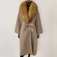 Высококачественное корейское пальто AliExpress 2025, модное шерстяное пальто Slim Fit, двусторонняя шерстяная куртка на шнуровке