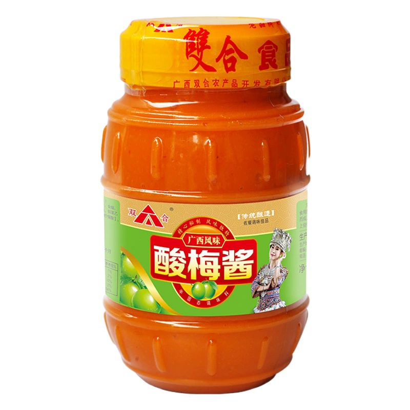 Гуанси Шуанхэ кислый сливовый Джем 900 г бутылка Семейный пакет Хечи соус для барбекю колбаса порошок смешанный соус с лапшой соус Приправа