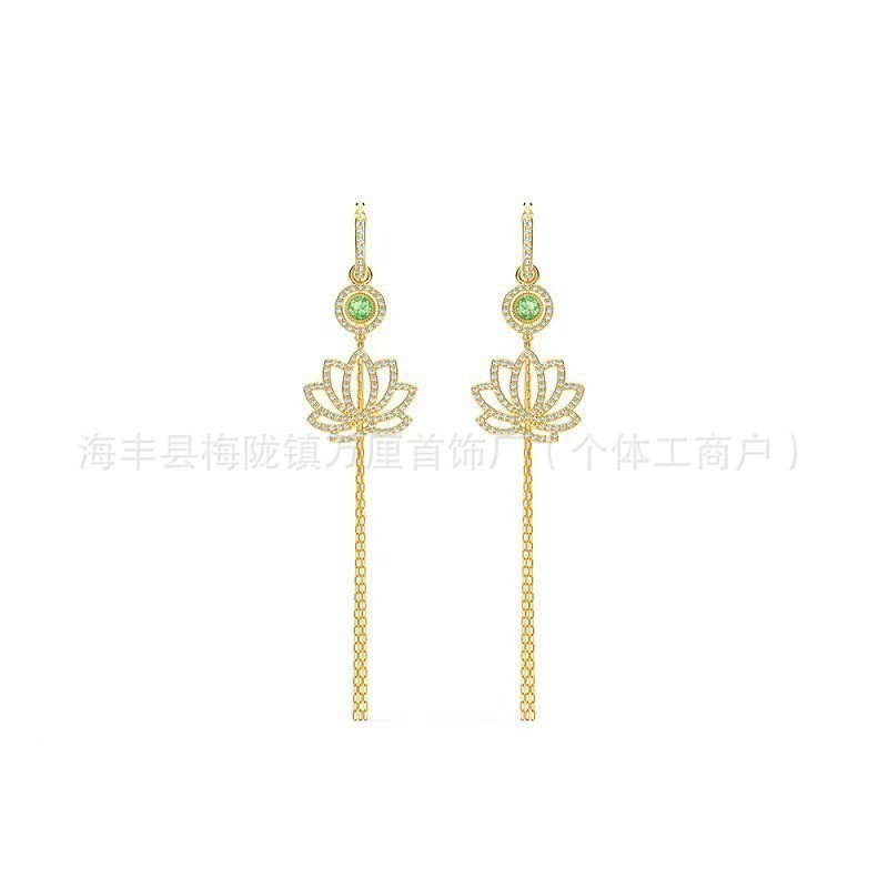 施华洛水晶世奇灵动天鹅跳动的心耳环施家高版本恶魔之眼耳钉女|undefined