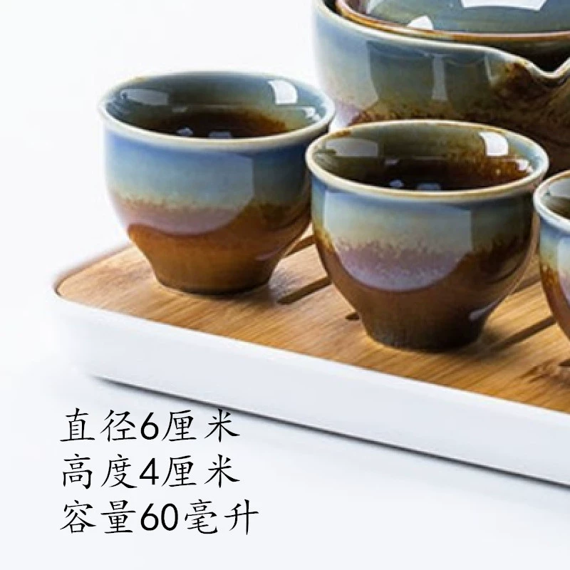 Ceramic Tea Cup Personal Cup, Polished Glaze & Pattern Options, Compact Everyday Cup