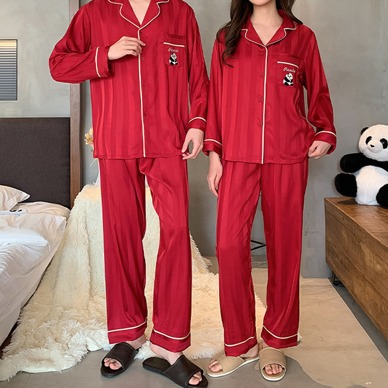 Pajamas de boda recién casados set de tamaño grande 200 kg de hielo rojo engordado para aumentar el novio y la novia MC0002