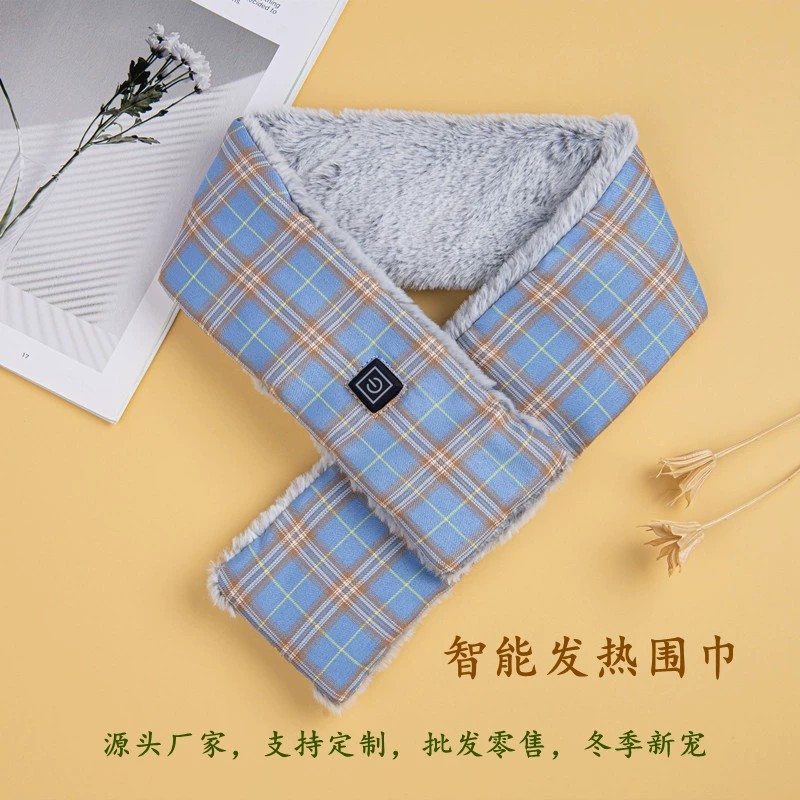 Трансграничная Горячая продажа Зарядка Отопление Шарф Умный теплый зимний обогрев Маленькая шаль Электрическое Отопление Шарф Подгонянный фабрикой