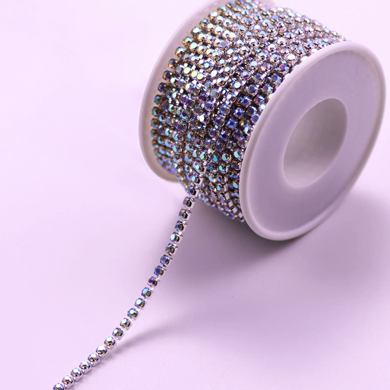 Горячие товары через границуDense rhinestone клок цепь инкрустирован кристаллом диамант цепь DIY материал наклейка алмазные аксессуары фабрики оптом