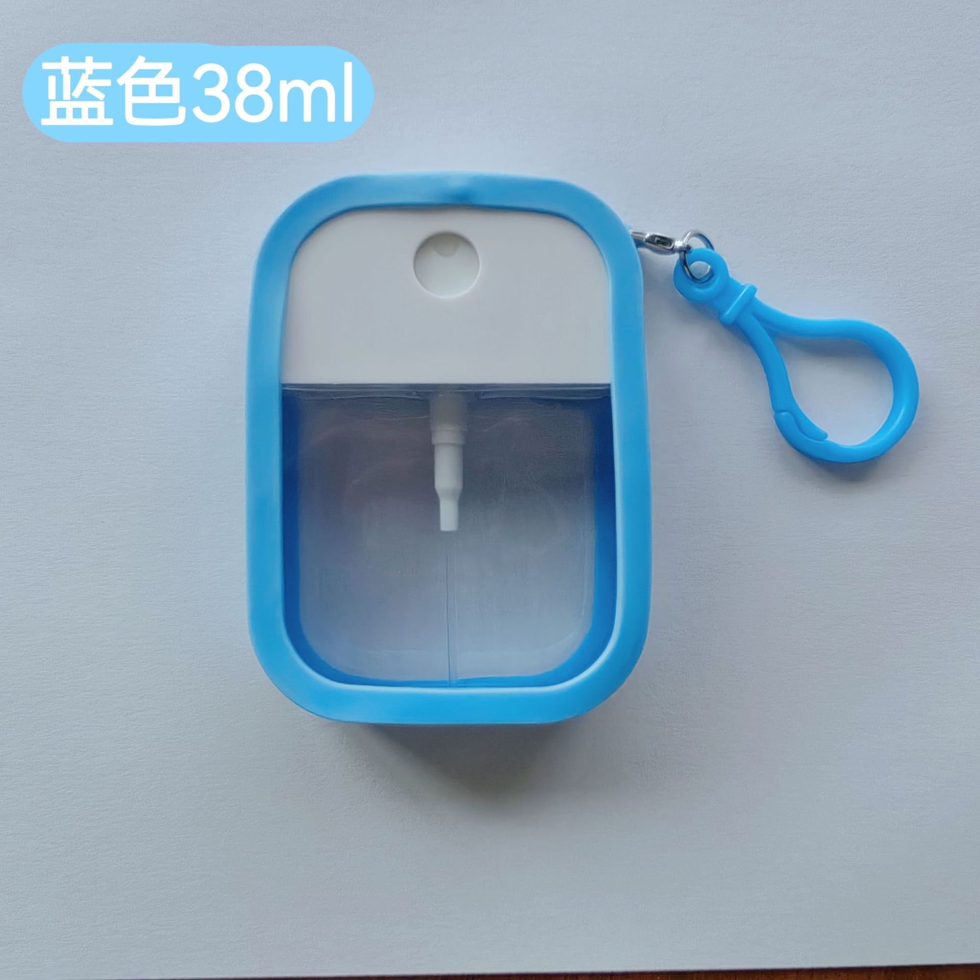 Prensa portátil de viaje gancho de silicona perfume botella de agua de alcohol Spray de tóner sub-embalaje botella vacía botella de spray de tarjeta