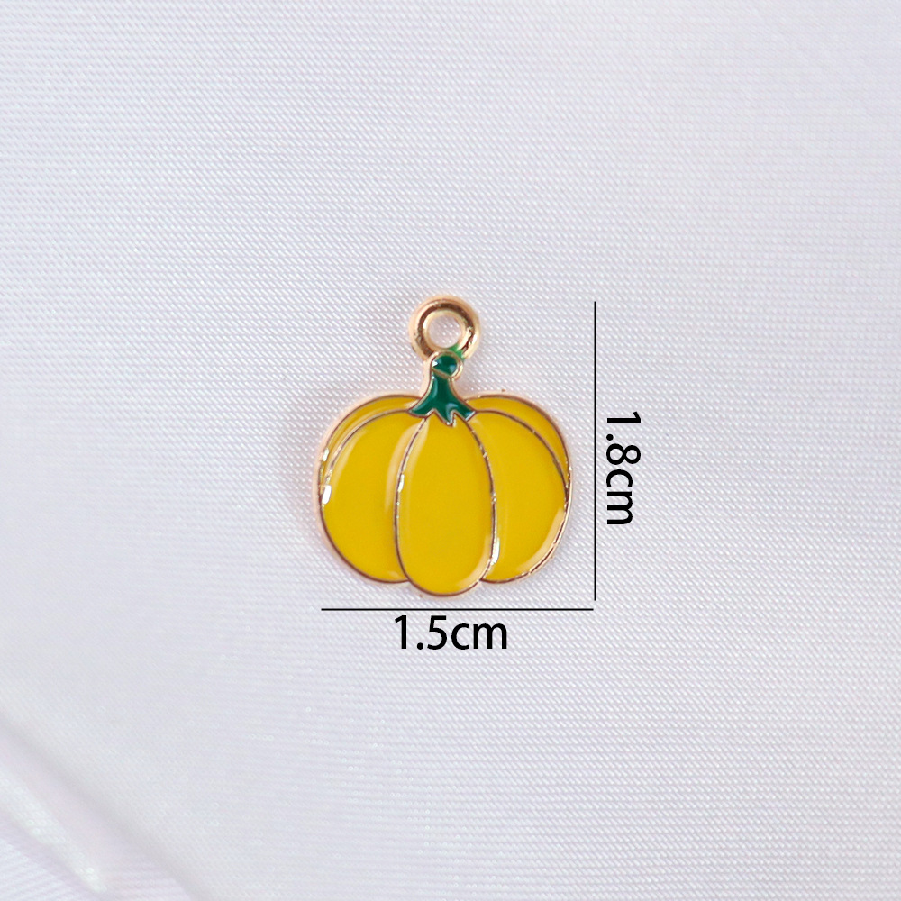 Colgante de frutas de aleación con gota de aceite, DIY pulseras y pendientes