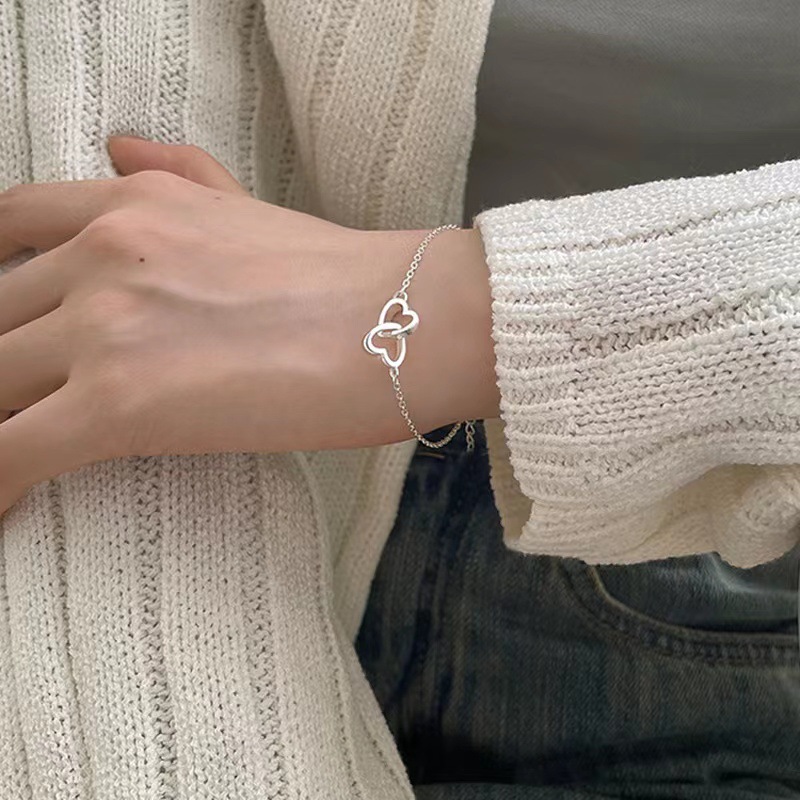 3g Weight Bracelets Classification Sweet Heart Shape Alloy Plating Women's Bracelets
