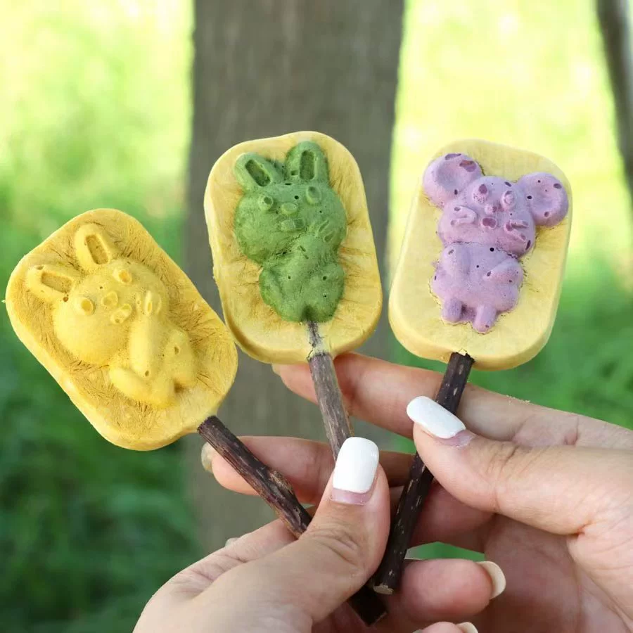 Сублимированная шлифовальная палочка для домашних животных Закуска для собак Мороженое Леденец Коготь Ремесло Рулон Палочка для чистки зубов Щенок Дополнение кальция