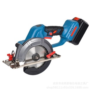 * Cross-border saw electric circular saw lithium electric circular saw marble machine portable woodworking stone lithium battery charging 6-inch high-power one-hand