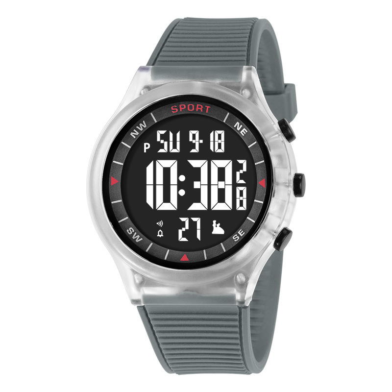 Deporte transfronterizo al aire libre multifuncional alarma de luz nocturna relojes electrónicos estudiantes de moda cronógrafo electrónico relojes electrónicos al por mayor