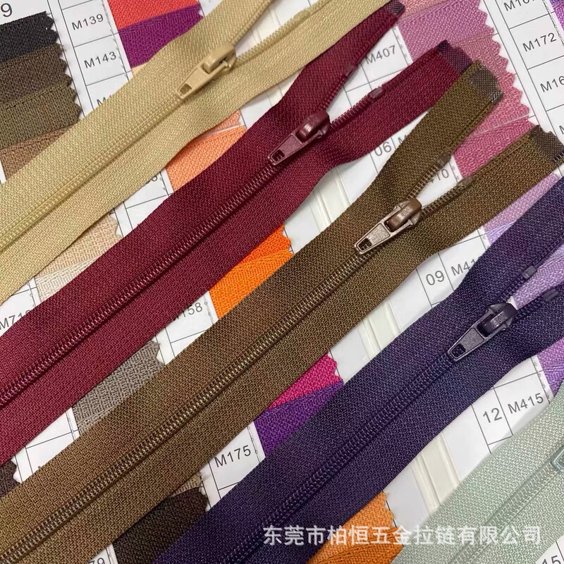 Sun Protection Clothing Zipper No. 3 Nylon Single Zipper Colorfulful Detachable Zipper Bag Pillow Zipper Ready Stock