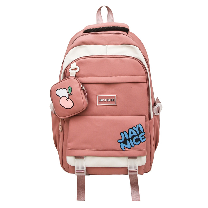 Niña japonesa estilo ins, mochila escolar ligera y linda, simple y versátil, mochila de gran capacidad para estudiantes universitarios de secundaria y preparatoria
