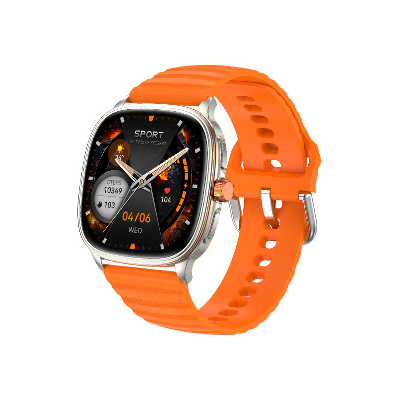 Smartwatch mit Bluetooth, Sprachsteuerung, Herzfrequenzmesser und Fitness-Tracker (HK 73)_voghion.com