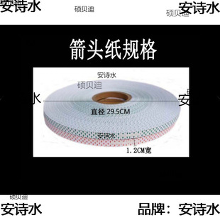 Sealing Tape Arrow Paper Label Paper Direction Warning Green 1.2 1.5 Transparent Tape Starting Label