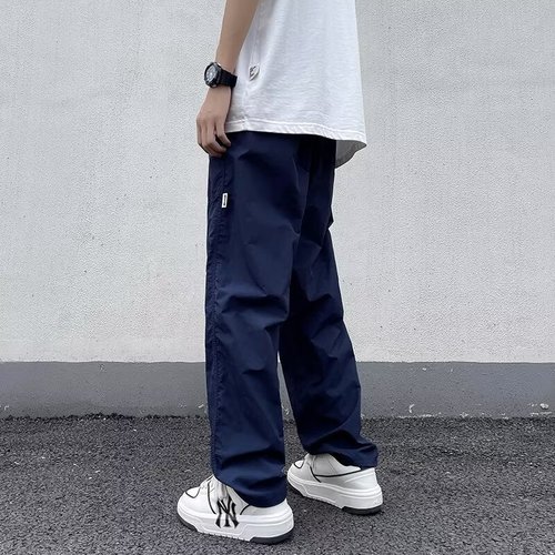 Men's American-style skinny cargo pants for hiking—summer, lightweight, high-street versatile, and casual functional-style trousers