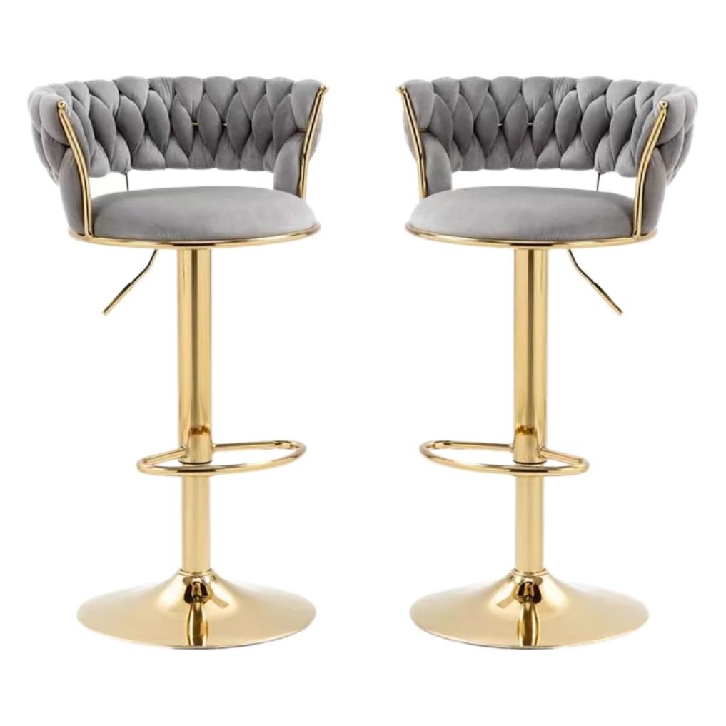 Modern Minimalist Swivel Cashier Chair, Height-Adjustable Front Desk Bar Chair, Export-Quality Bar Counter High Stool