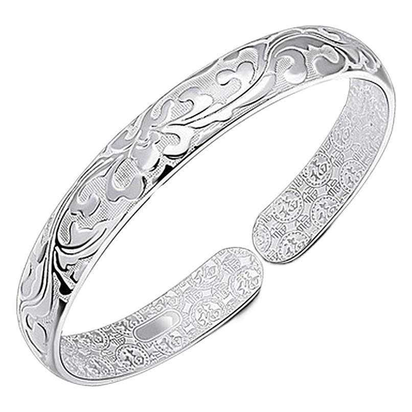 Браслет в китайском стиле с богатой и роскошной цветочной резьбой, винтажный браслет в корейском стиле, поставляемый с Taobao, браслет с распускающимися цветами.