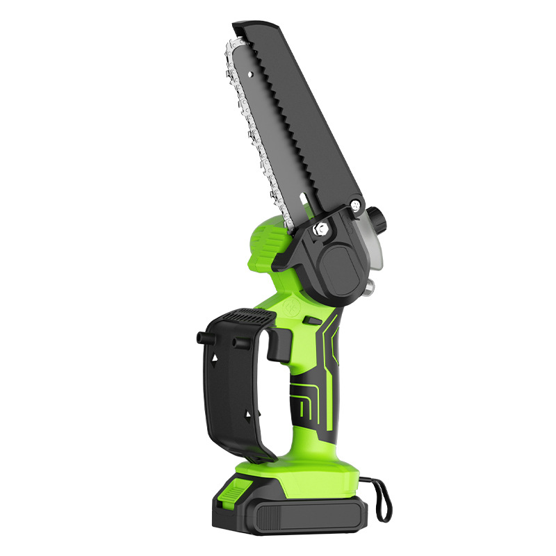 Sierra eléctrica portátil recargable Feihu 21V, nuevo modelo transfronterizo, de 6 pulgadas, tipo botella de aceite, para poda doméstica, con batería de litio, de una sola mano.