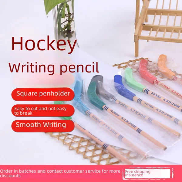 Hockey rubber pencil creative shape rubber pencil combination