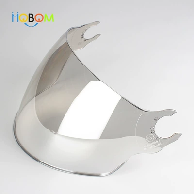 Motorcycle Helmet Lenses for LS2 OF562 Summer Half Helmet Windshield Protective Mask Sunscreen Long Lenses (Dəbilqə (Kaska) aksesuarları) - aurora-silver