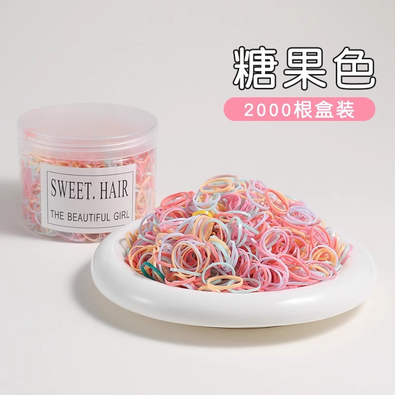 Cordón de cabello desechable para mujeres de alta calidad, anillo de cabello de alta elasticidad y duradero para niños, toque de cabello de cabello no lesionado