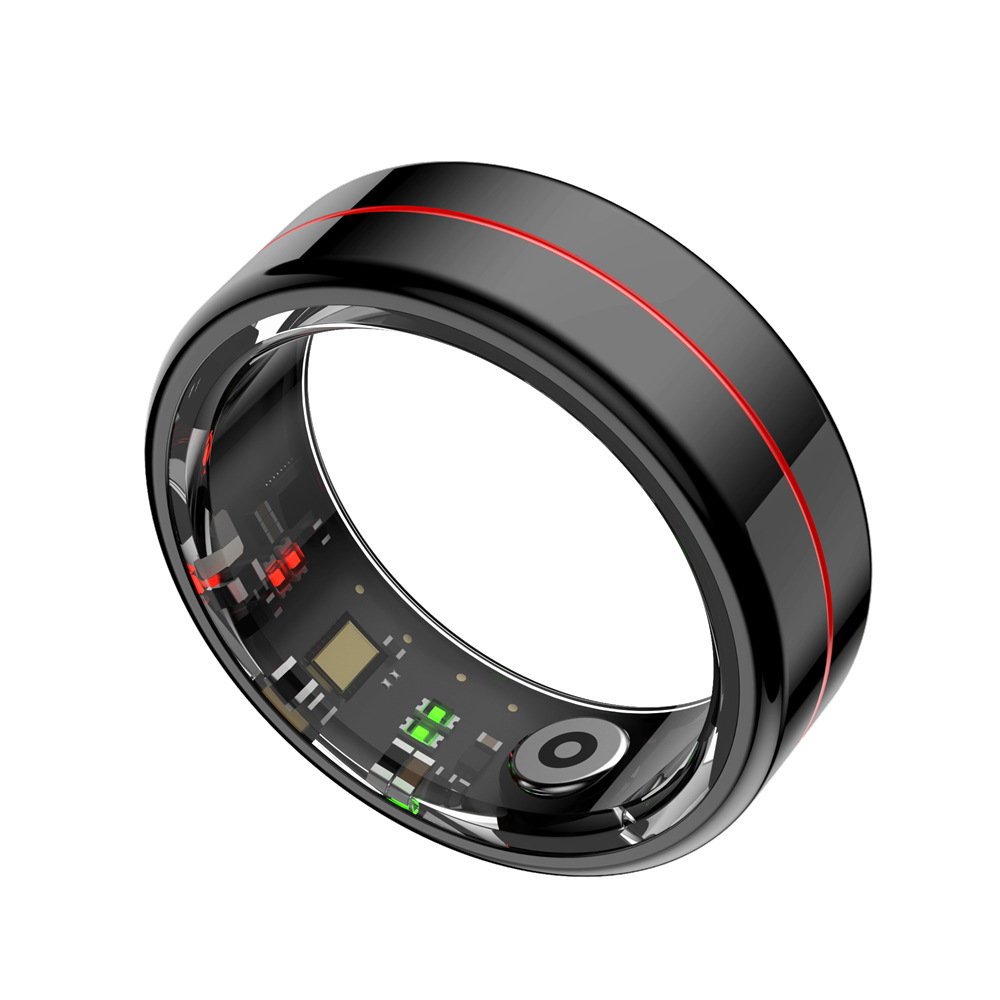 Smart ring with camera, R04 model, tracks heartbeat, monitors oxygen level, remote control