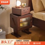 实木床头柜卧室收纳柜床边储物柜客厅边柜2024新款儿童机器人柜子