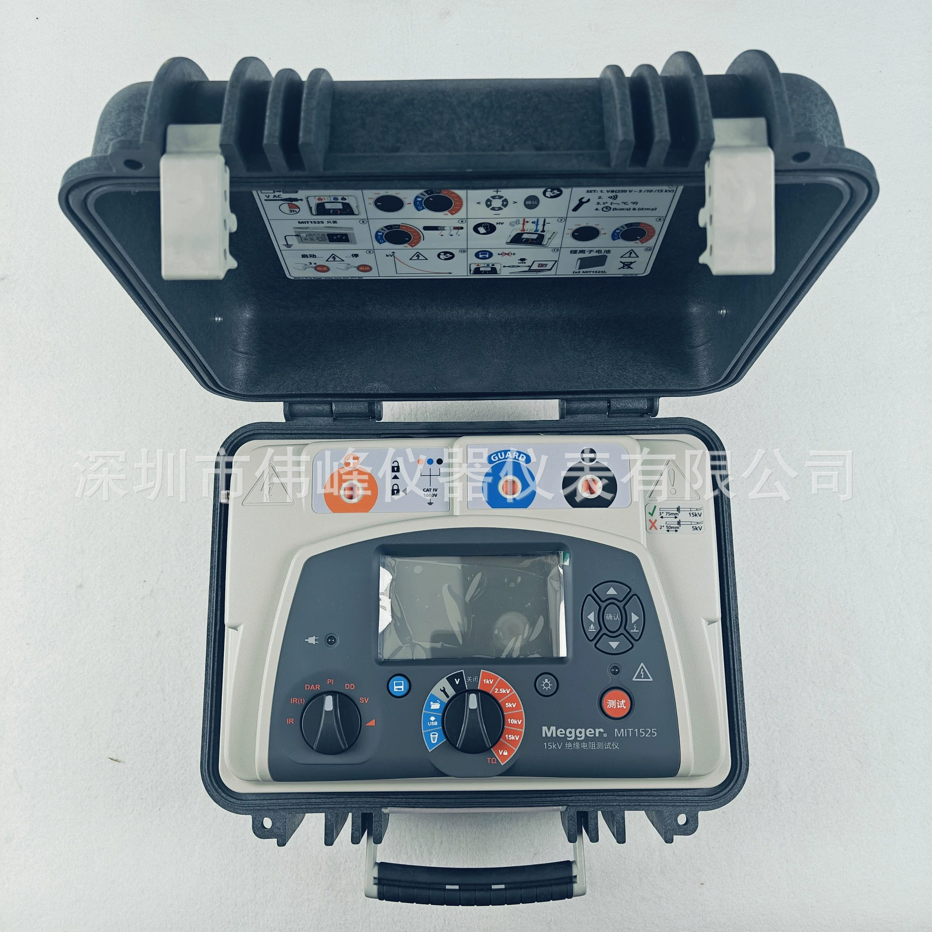 Megger MIT1525 Изоляционный Тестер сопротивления Великобритании Mekay MEGGER Высоковольтный резистор качалка 15kv