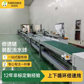 上下循环倍速链装配生产线光伏产品生产线配套自动化设备流水线