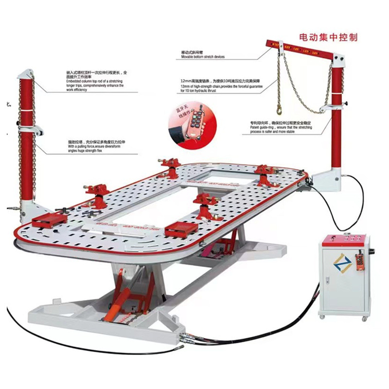 Equipo de enderezamiento de chasis de automóviles, equipo de reparación de chapa metálica, bastidor de conformado, plataforma elevadora de reparación y corrección, carrocería de vehículo.