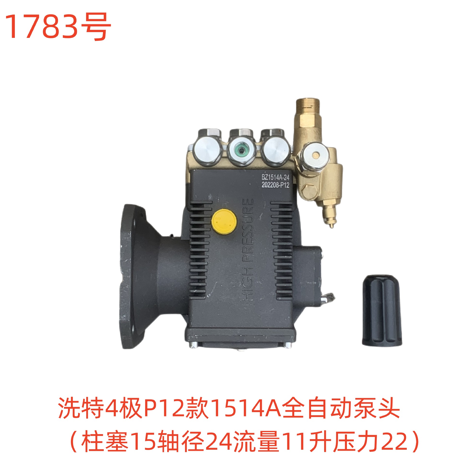 洗特4极P12款1514A全自动泵头（柱塞15轴径24流量11升压力22）