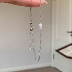 美式细款古巴链马眼闪钻手链女款素链轻奢高级感简约百搭手饰批发