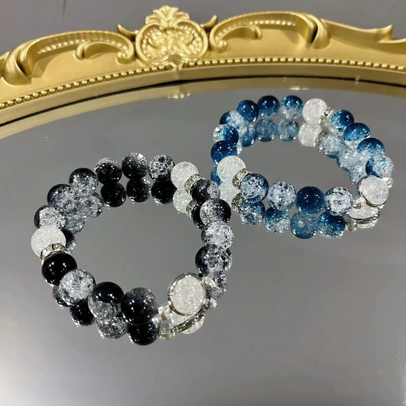 Bisheng series | Xuanming Beichen Qiong xiaoyuying simple but cool glass bracelet