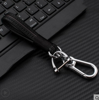 革ロープキーホルダーペンダント編組ロープキーリング金属カップル漫画アクセサリー男性と女性の車のキーチェーン