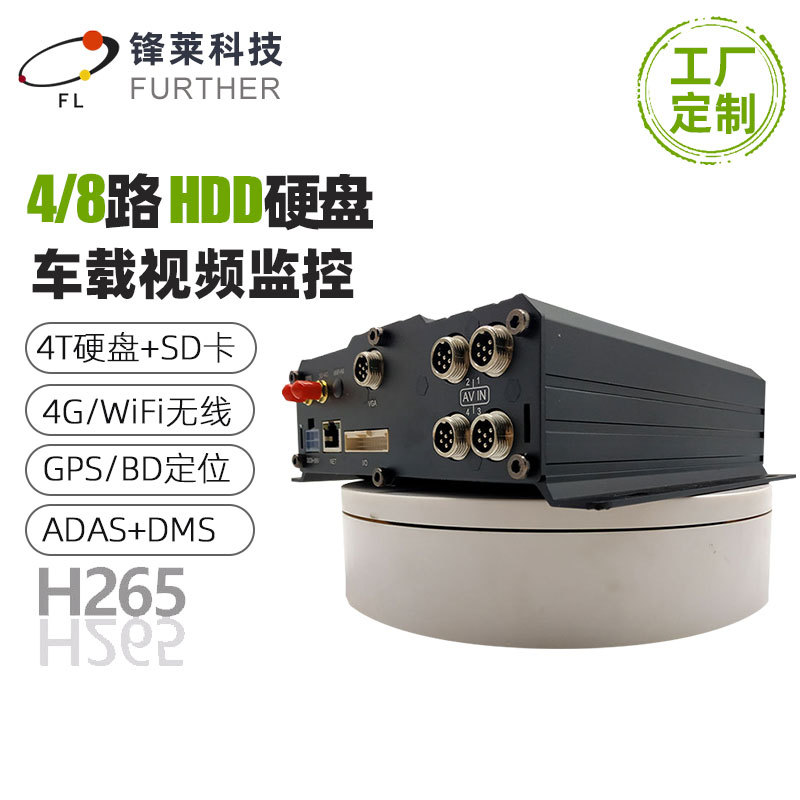 公交大巴一门客流统计车载录像机海思hi3521A高清4路带4G GPS