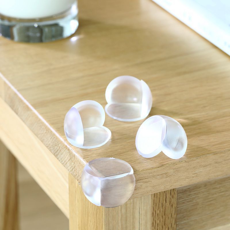Transparent Anti-Collision Corner Protectors, Thickened Table Corner Guards, Silicone Protective Covers for Coffee Tables, Glass, Baby and Children's Soft Corner Protectors