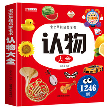 认物大全儿童早教书启蒙认知书0-6岁宝宝看图识字认物卡片婴儿书
