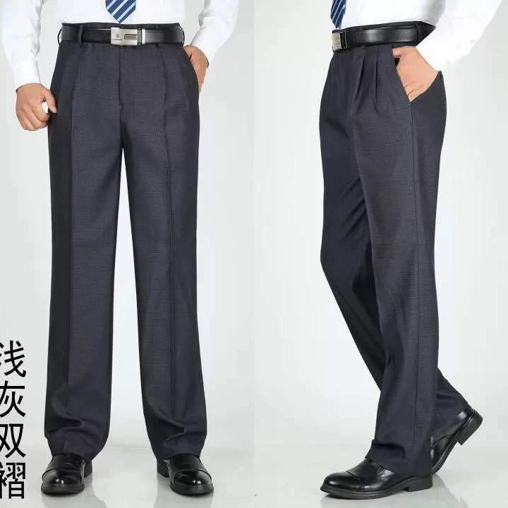 Мужские повседневные брюки на флисовой подкладке для мужчин среднего и старшего возраста, осень-зима 2025, без задних карманов, деловой повседневный стиль