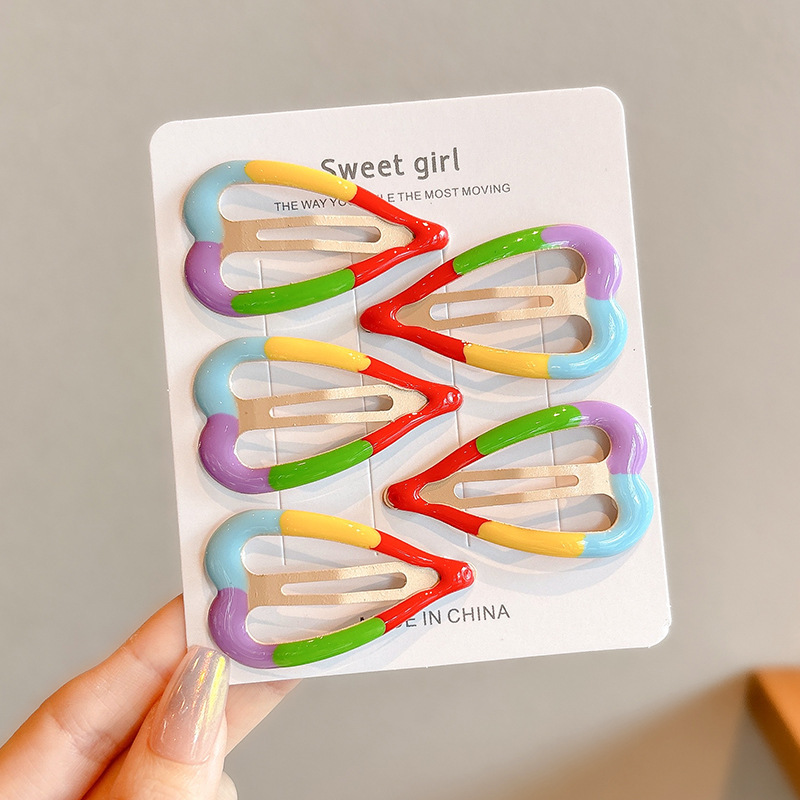 Pin de cabello de color estrella de pentacos pin de cabello de niñas pin de cabello lateral pin de cabello de dopamina pin de cabello pin BB pin