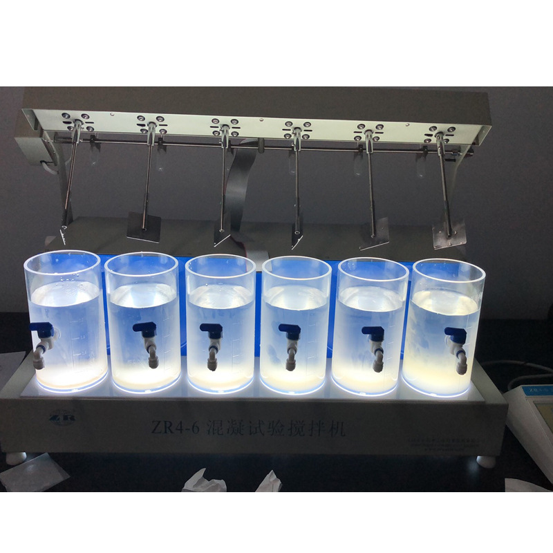 中润ZR4-6混凝试验搅拌机 实验室六联微电脑控制自动加药