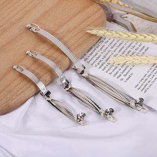 Korean Ns Metal Hairpin Automatic Spring Clip Mesh Pocket Steel Clip Headwear Accessories DIY Material Wholesale